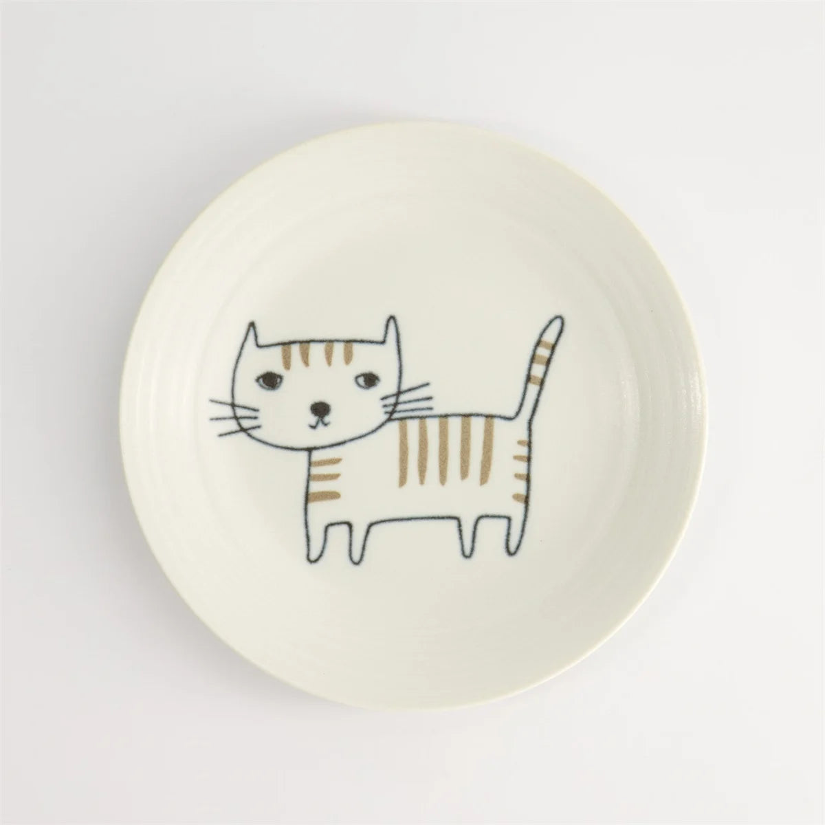 Neko Maruke 虎斑猫盘子 14.3x2cm