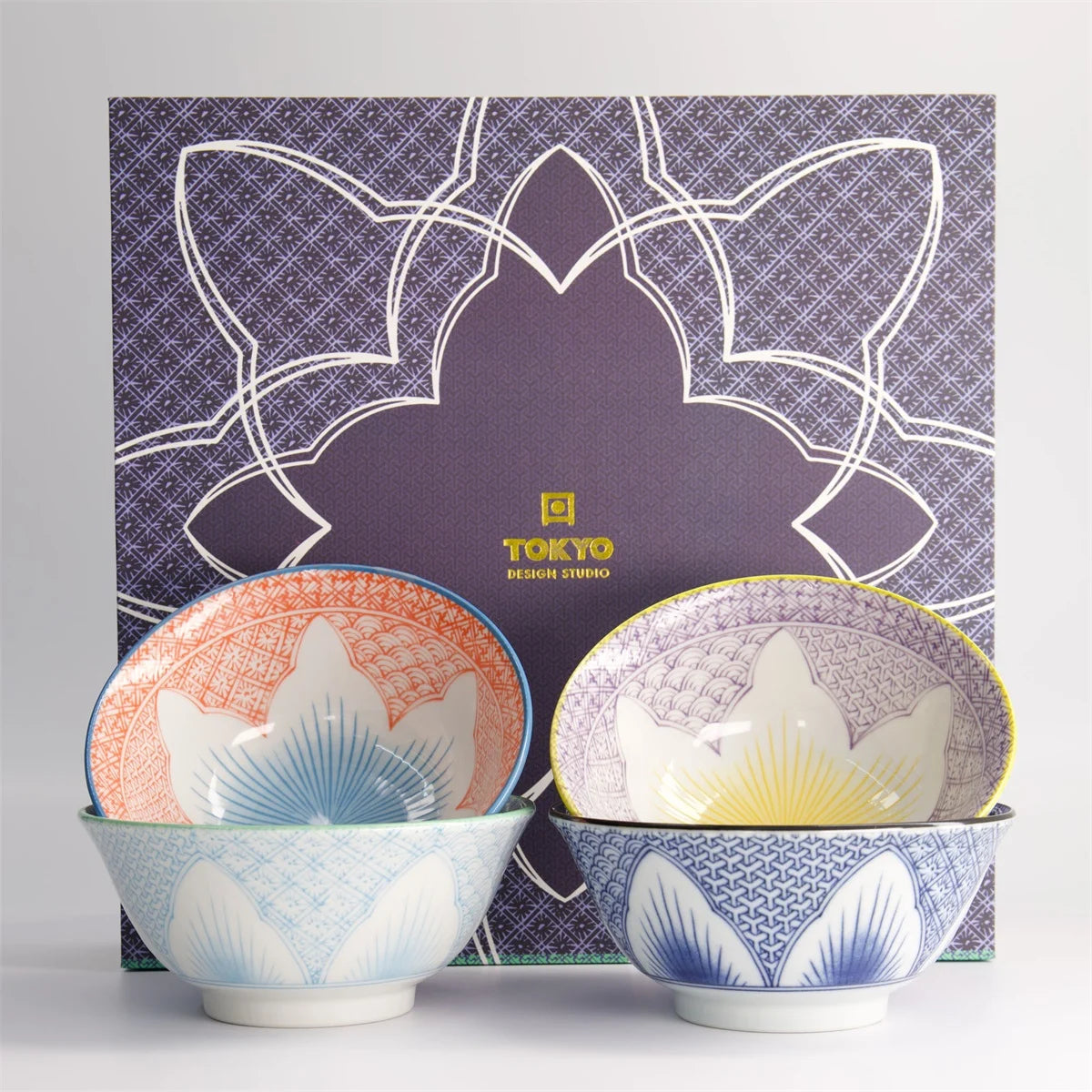 bol Mixed Fleur de lys 4pcs Giftset 14.8x6.8cm 550ml
