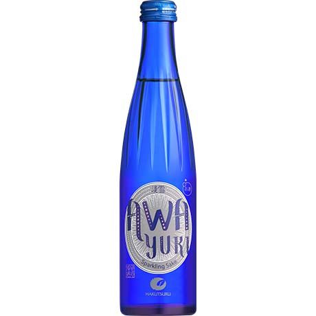 Saké Pétillant Junmai 5,5% 300ml HAKUTSURU - Saké Japonais Effervescent