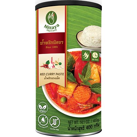 Pâte de Curry Rouge Végétalienne 400g