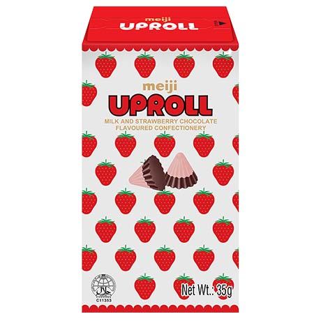 Chocolat au Lait & Fraise Uproll 35 G MEIJI