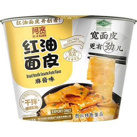阿宽红油面皮芝麻酱碗装 115 GR 白家