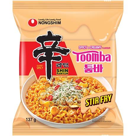 方便面。辛拉面 Toomba 137 G NONGSHIM