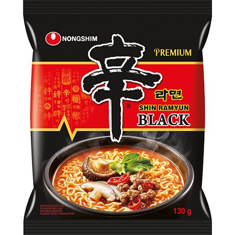 方便面辛拉面黑 130 GR NONGSHIM