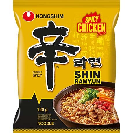 Nouilles Instantanées Shin Ramyun Poulet épicé 120 G NONGSHIM