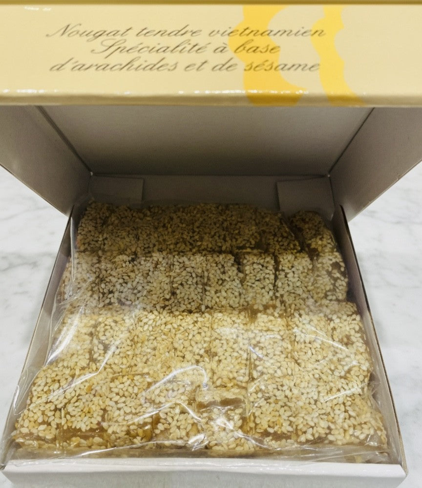 Nougat Tendre Cacahuètes & Sésame 450g - Confiserie Asiatique Traditionnelle