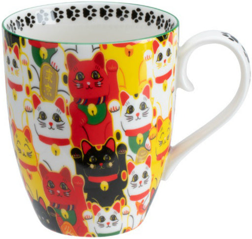 Kawaii Lucky Cat Mug W/Giftbox Multi Cat 8.5x10.2cm