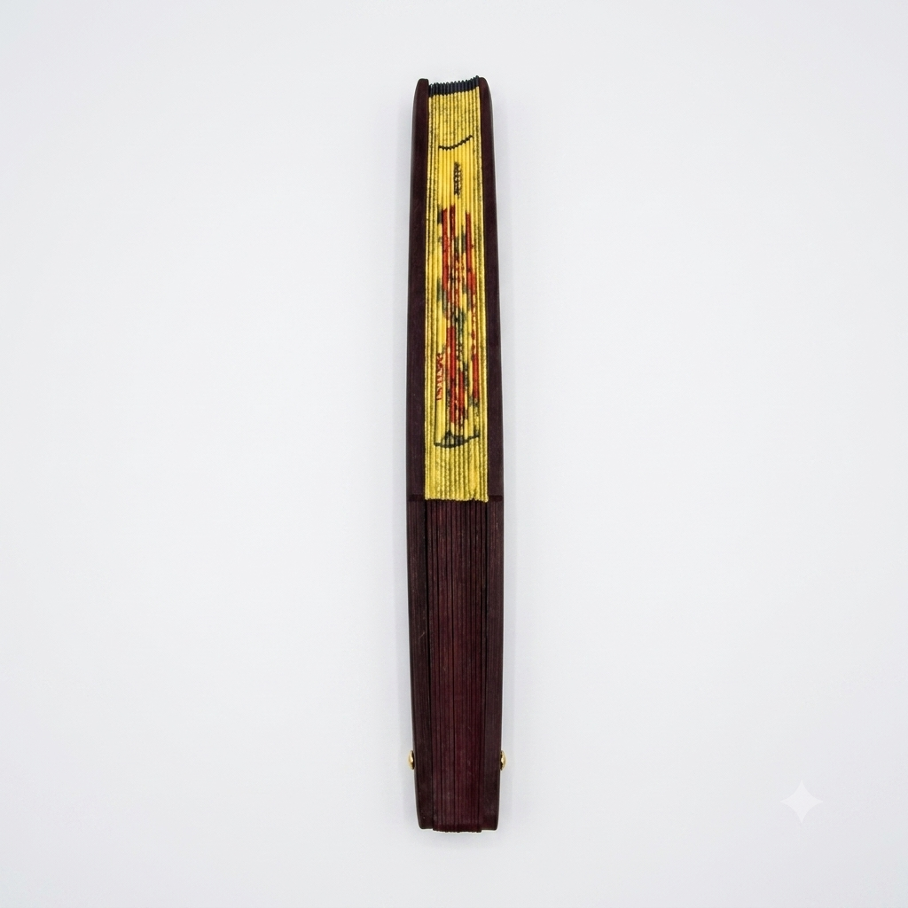 Éventail en Bambou et Soie 23cm
