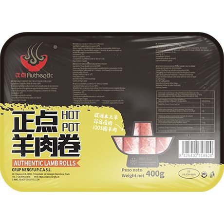 Tranches d'Agneau Épaule & Poitrine Authentic 400g - Viande Surgelée Hot Pot