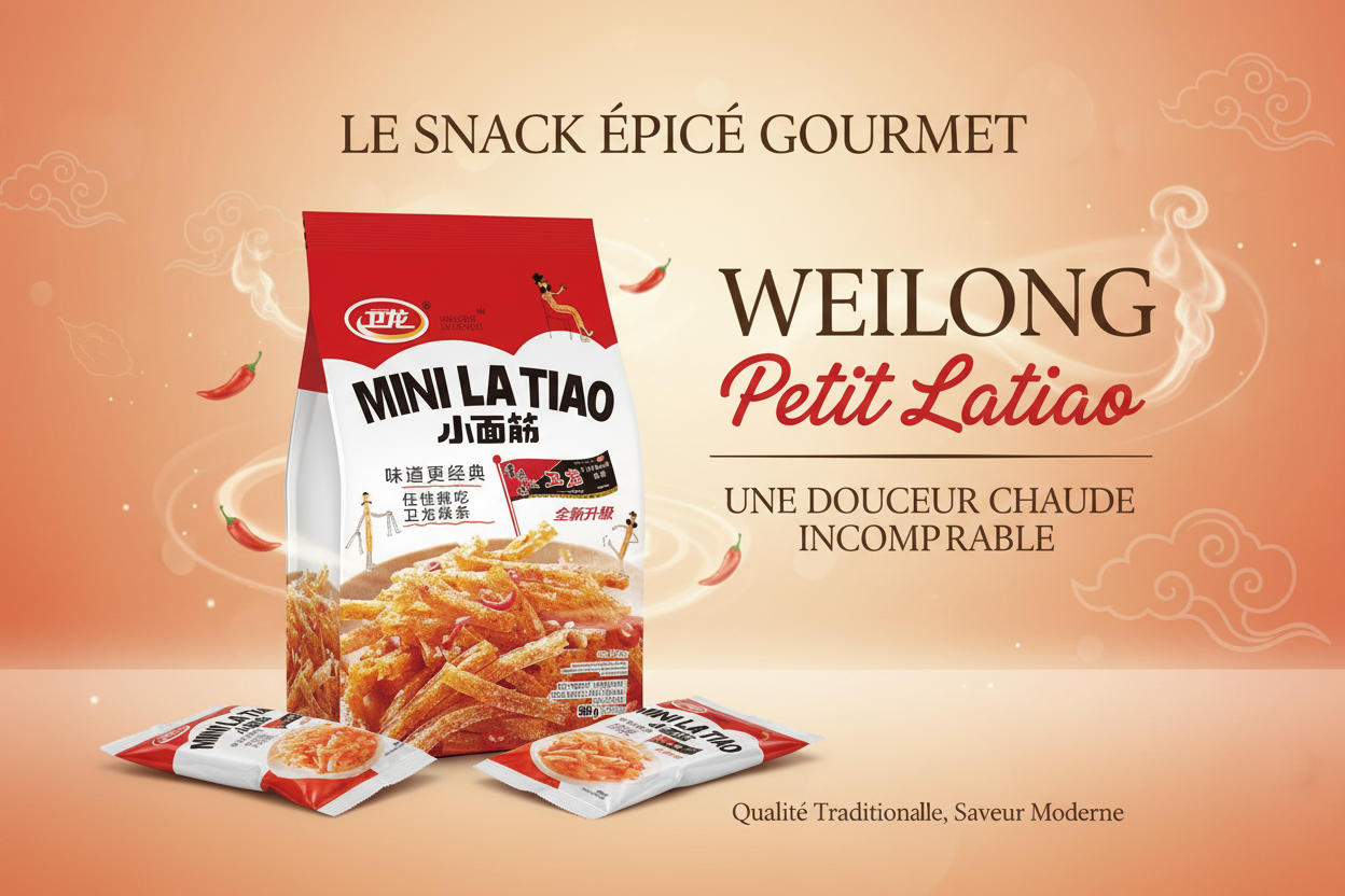 WEILONG Latiao法语宣传海报