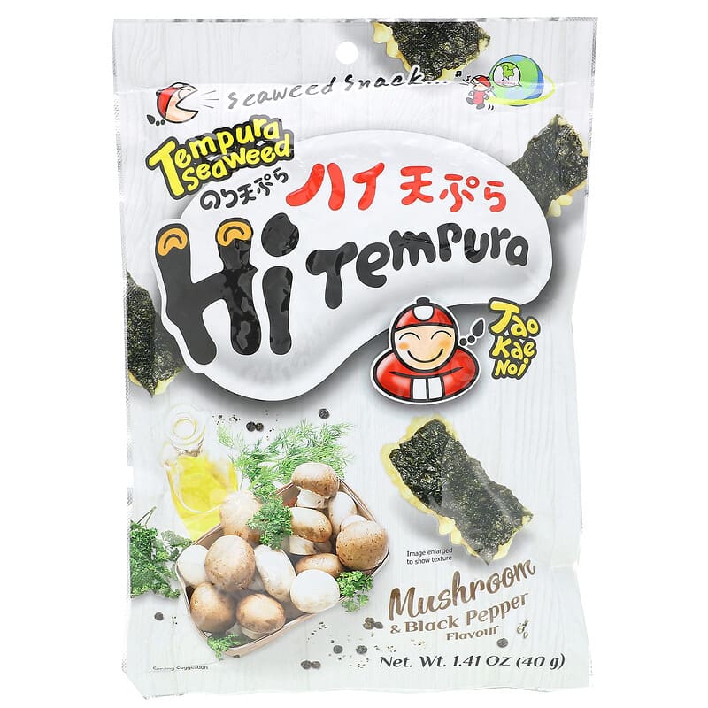 TAOKAENOI TEMPURA SEAWEED MUSHROOM & BLACK PEPPER 40 G