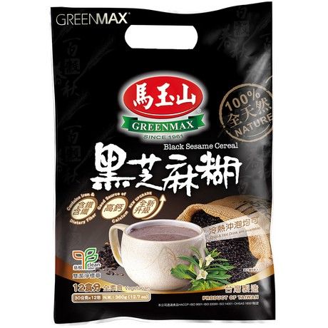 Céréales au Sésame Noir 12 x 30g GREENMAX