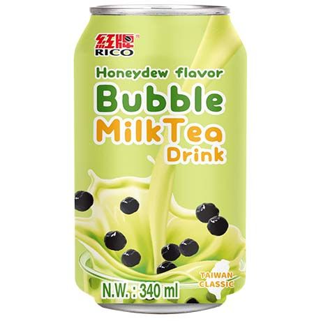 Bubble Milk Tea Melon Miel Rico 340ml - Thé au Lait Perles Tapioca