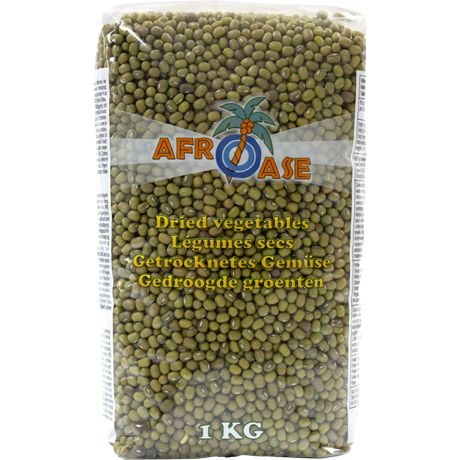 Haricots Mungo Verts Afroase 1kg - Graines Mung Beans Cuisine Asiatique
