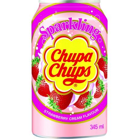 chupa chups boisson soda fraise 345ml