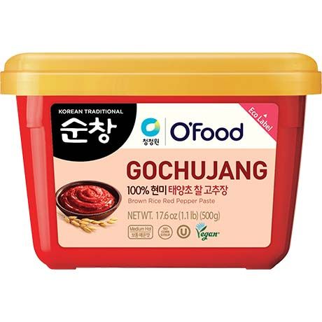 Pâtes Épicées Poivrons Rouge Gochujang 500 GR O'FOOD