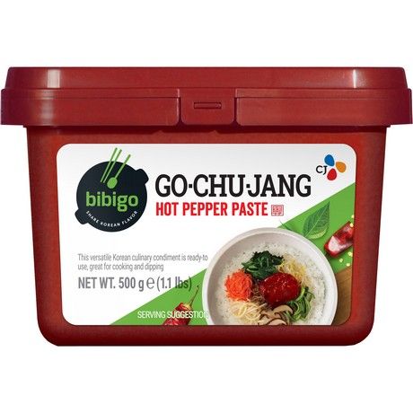 Pâtes Épicées Poivrons Rouge Gochujang 500 G BIBIGO