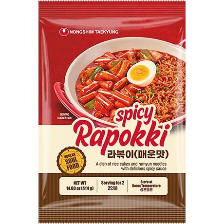Topokki avec Ramyun Spicy Rapokki 414 G  NONGSHIM