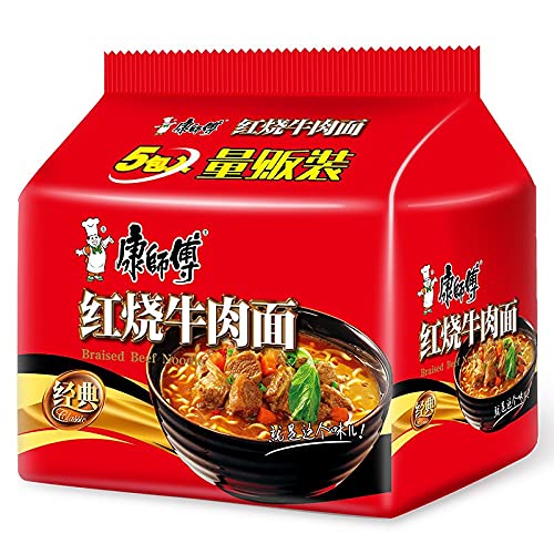 Nouilles Instantanées Boeuf Braisé 5x106g KANG SHI FU - Pack Famille