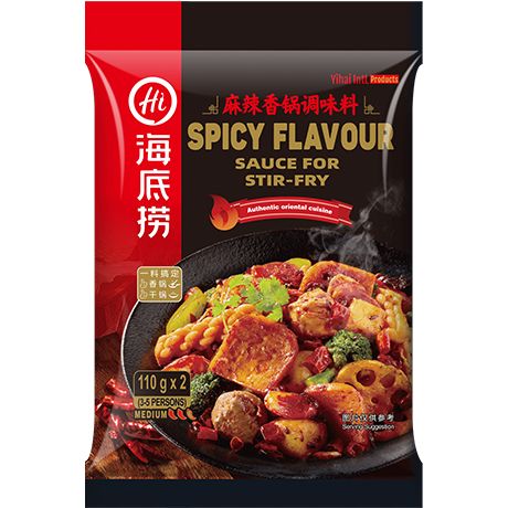 Sauce Wok Épicée Haidilao 2x110g - Sauce Sauté Chinoise Piquante
