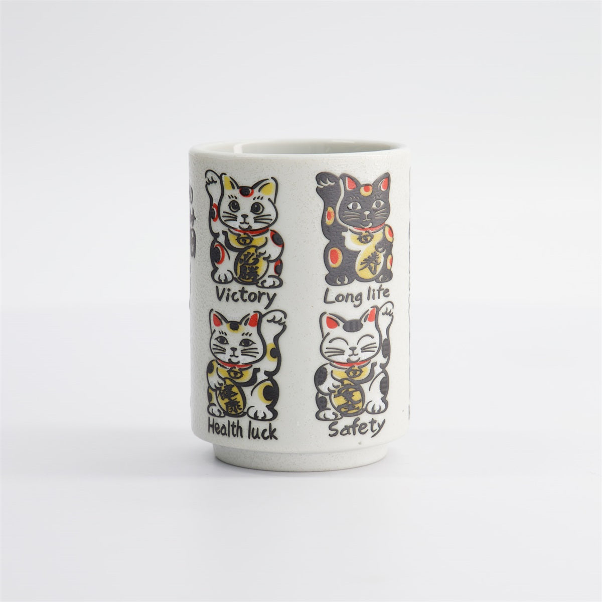 Cup Emboss Lucky Cats 7.2cmx10.2cm 260ml