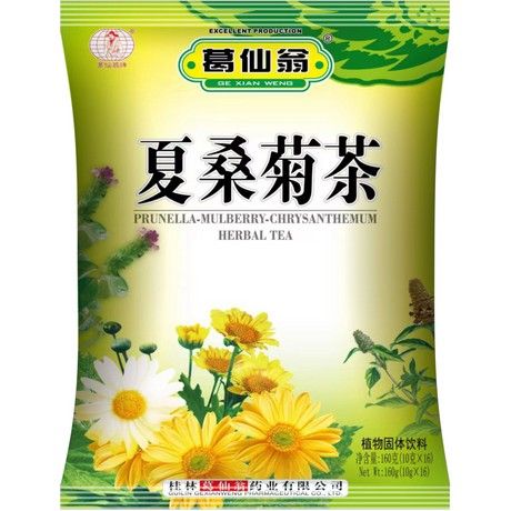 Thé Prunella Mûrier Chrysanthème 16 X 10 G GE XIAN WENG