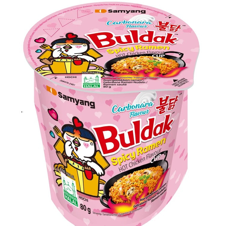 Nouilles Instantées Hot Chicken Carbonara 80 G – SAMYANG