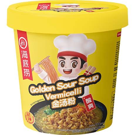 Vermicelles Instantanés Golden Sour Soup 130 G  HAIDILAO