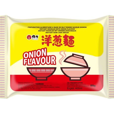 Soupe de Nouilles Instantanée Oignon 85 G WEI LIH