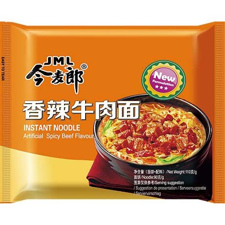 JML面条ins。麻辣牛肉 110g