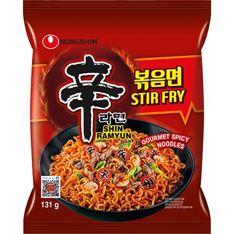 Nouilles Instant. Shin Stir-Fry Ramyun 131 GR NONGSHIM