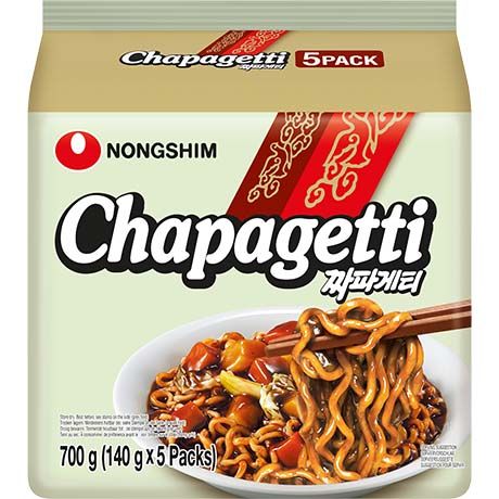 Nouilles Instantanées Chapagetti Nongshim 5x140g - Jjajangmyeon Coréen