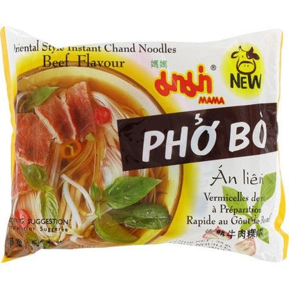 Nouilles de Riz Pho Bo MAMA Carton 30x55g - Soupe Vietnamienne Bœuf