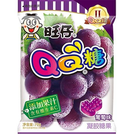 Bonbons QQ gommeux au raisin 70g