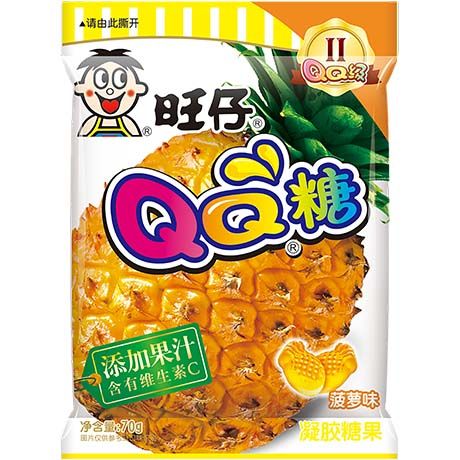 QQ软糖菠萝软糖70克旺旺