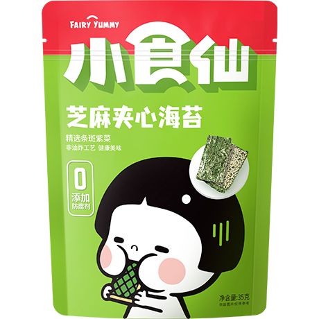 脆皮紫菜芝麻 35 GR 良品铺子