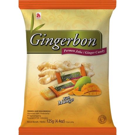 Bonbons Gingembre Mangue 125 G GINGERBON