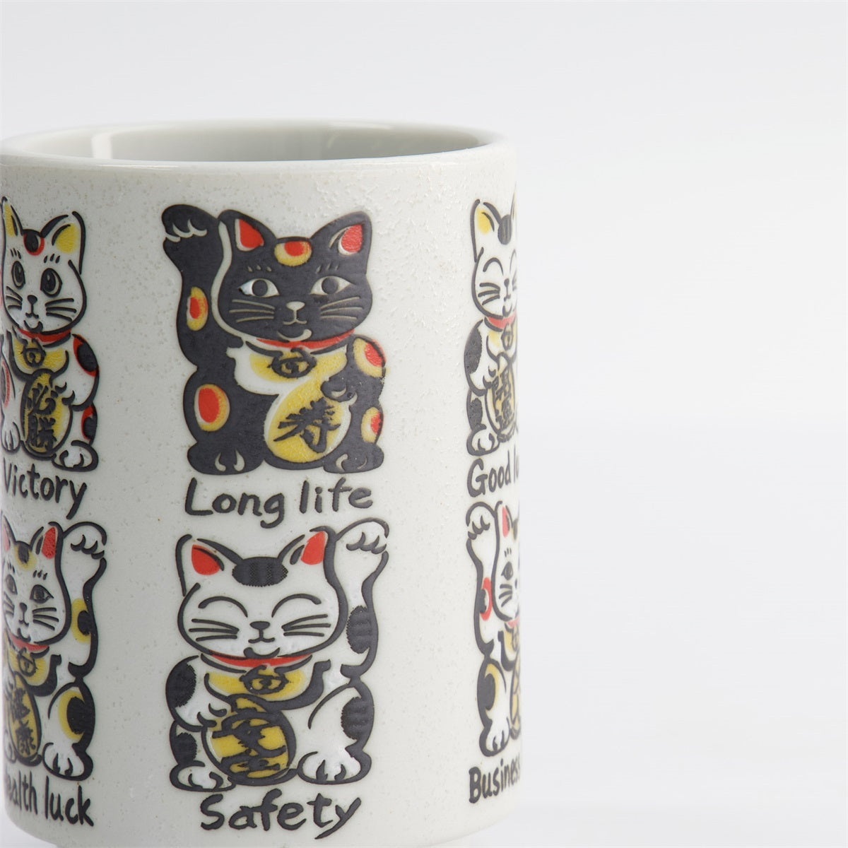 Cup Emboss Lucky Cats 7.2cmx10.2cm 260ml