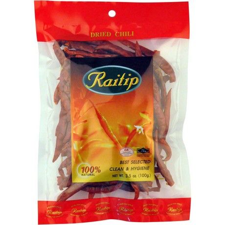 Piment Séché 100g RAITIP - Épice Asiatique Piquante