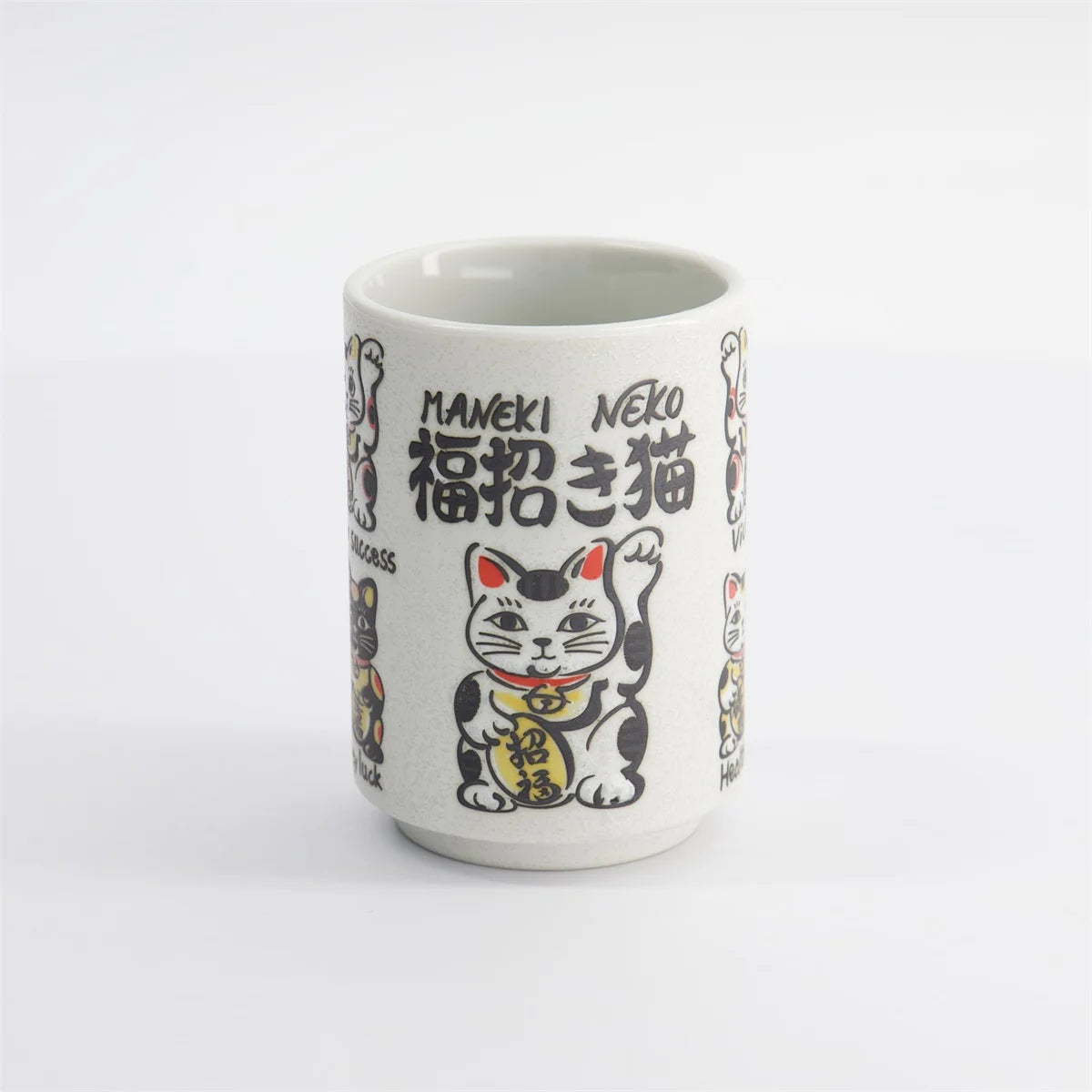 Cup Emboss Lucky Cats 7.2cmx10.2cm 260ml