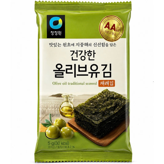 Collation Algues à Huile Olive 5 G CHUNG JUNG ONE