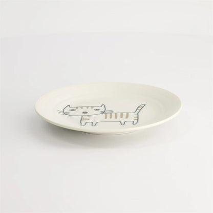 Neko Maruke 虎斑猫盘子 14.3x2cm