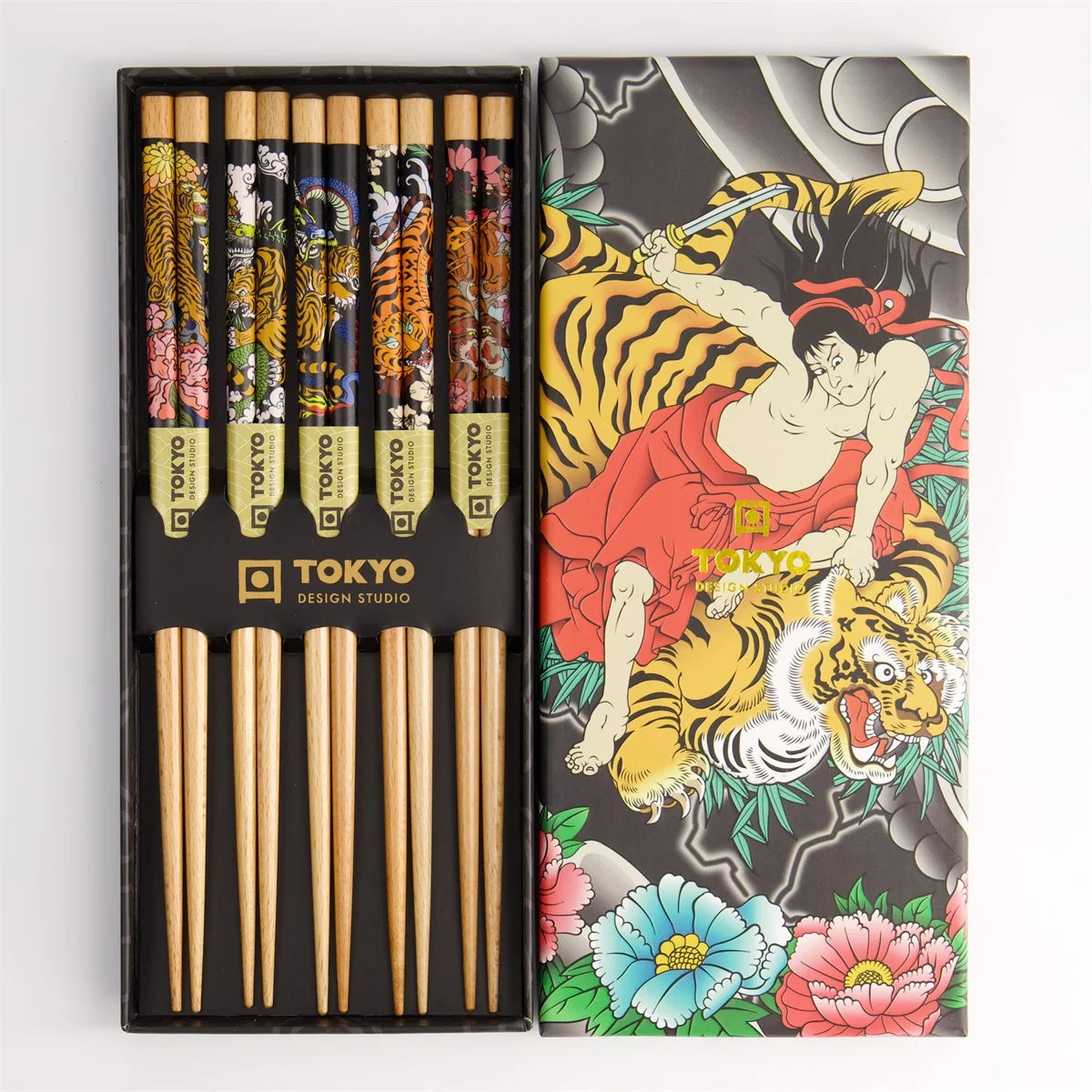 Yakuza Tiger baguettes Chopstick Giftset/5