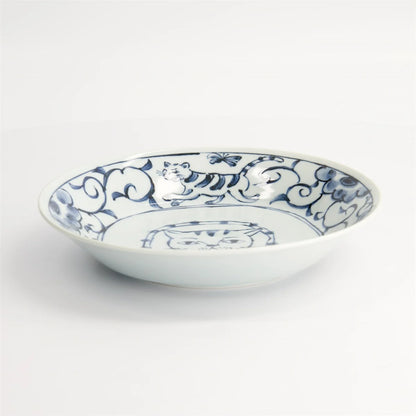 Neko Maruke 猫浅碗 20.7x3.8cm