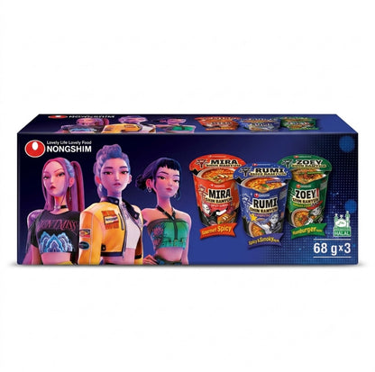 Nouilles Nongshim Kit K-Pop Demon Hunters 204 G (3 Cups) – NONGSHIM