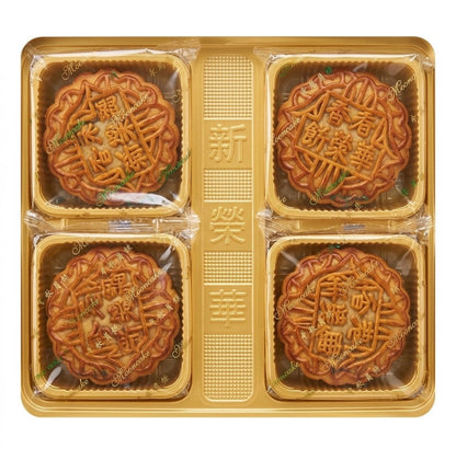 月饼-香港-小豆-红豆1个熟鸡蛋-1盒=4x185g