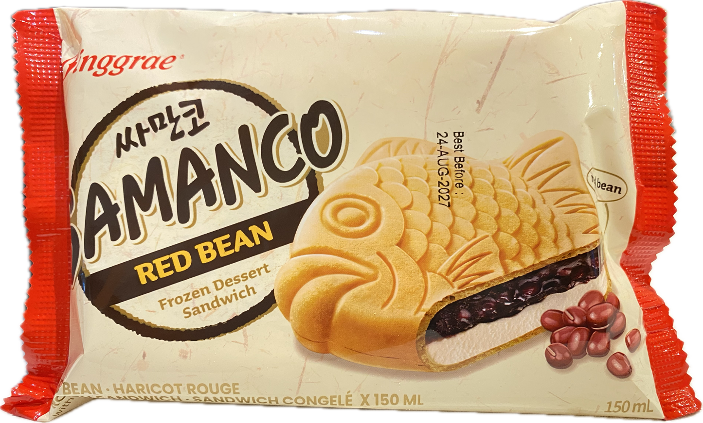 Samanco 冰淇淋三明治 4 x 96.7克 Binggrae