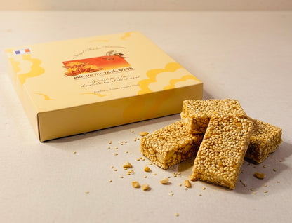 Nougat Tendre Cacahuètes & Sésame 450g - Confiserie Asiatique Traditionnelle