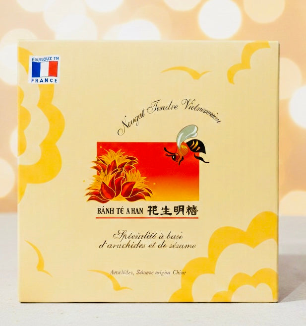 Nougat Tendre Cacahuètes & Sésame 450g - Confiserie Asiatique Traditionnelle