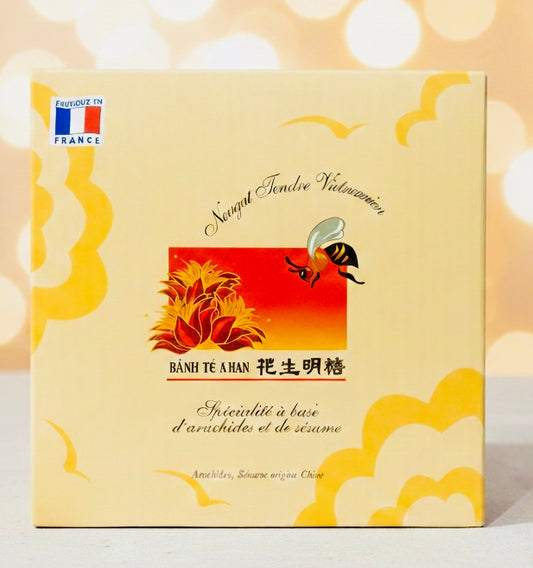 Nougat Tendre Cacahuètes & Sésame 450g - Confiserie Asiatique Traditionnelle